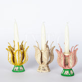 Mini Tulip Candle Holder Beige